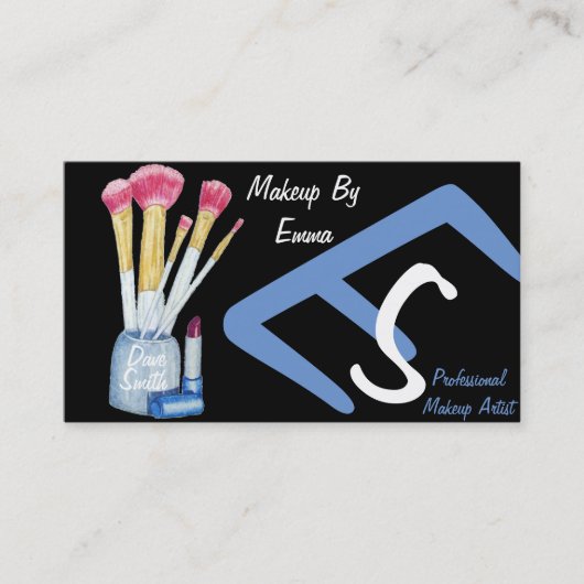 bilden Sie Künstlerbürsten ursprünglichen Visitenkarte (Vorderseite)