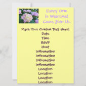 Bilden Sie Party! Einladungs-Schmuck-Party! Blumen Einladung (Rückseite)