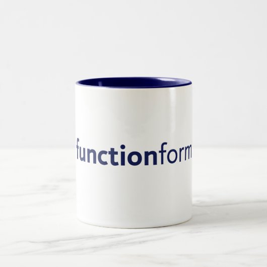 Bilden Sie sich folgt Funktion Zweifarbige Tasse (Mittel)