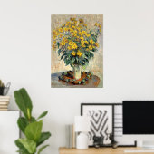 Bildende Kunst, Claude Monet Jerusalem Artichoke B Poster (Heimbüro)