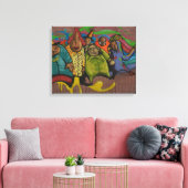 Bildende Leute Graffiti Street Art, reale Weltkuns Leinwanddruck (Insitu (Wohnzimmer))