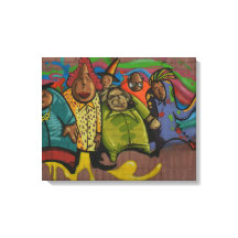 Bildende Leute Graffiti Street Art, reale Weltkuns