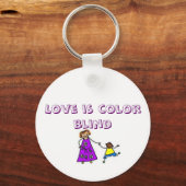 Bilder 2 adoptiert, Liebe ist farblich blind Schlüsselanhänger (Vorderseite)