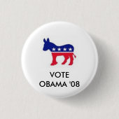 Bilder, ABSTIMMUNG                    OBAMA '08 Button (Vorderseite)