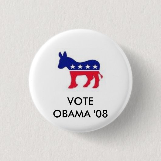 Bilder, ABSTIMMUNG                    OBAMA '08 Button (Vorderseite)