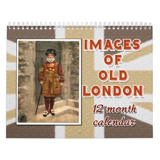 Bilder alten 12-monatigen Kalenders Londons Kalender (Titelbild)