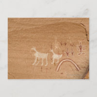 Bilder an den Sandsteinmauern in Canyon