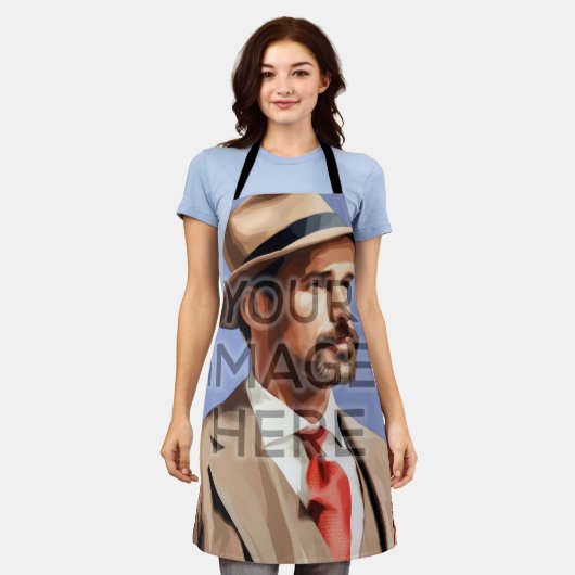 Bilder auf der personalisierten Schürze (Getragen)