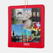 Bilder aus der Schweiz Keramikornament (Links)