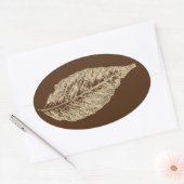 Bilder aus direkter Natur-Blatt-Aufkleber Ovaler Aufkleber (Umschlag)