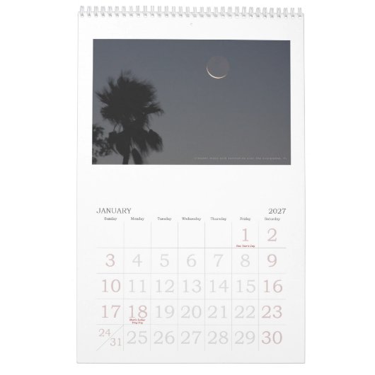 Bilder der Everglades, Florida Kalender (Jan 2027)