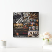 Bilder der Friseursalons Quadratische Wanduhr (Zuhause)