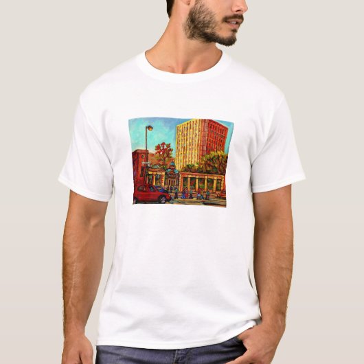BILDER DER MCGILL UNIVERSITY CANADIAN CITY SCENE T-Shirt (Vorderseite)