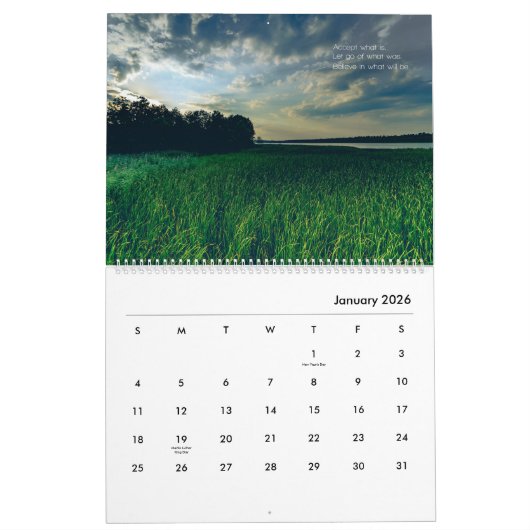 Bilder der Ruhe Kalender (Jan 2026)