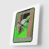 Bilder der Schrift 18 Quadratische Wanduhr (Winkel)