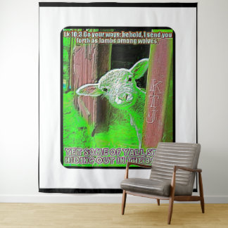 Bilder der Schrift 18 Wandteppich