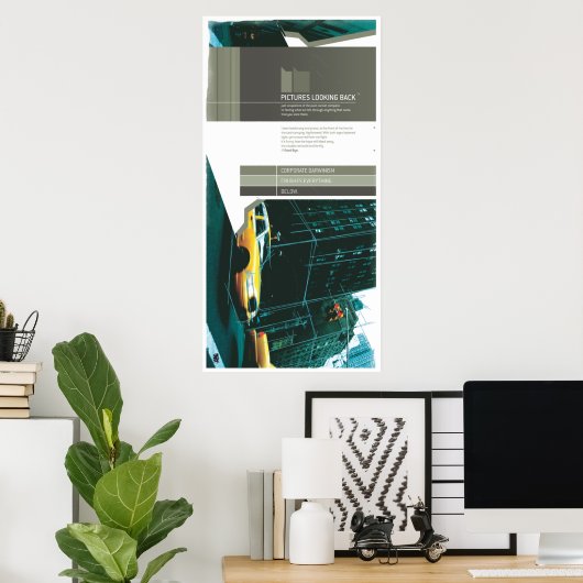 BILDER, DIE ZURÜCK AUSSEHEN (Leinwand) Poster (Heimbüro)