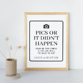 Bilder oder es ist nicht möglich, Camera-Zeichen z Poster