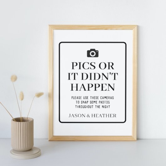 Bilder oder es ist nicht möglich, Camera-Zeichen z Poster