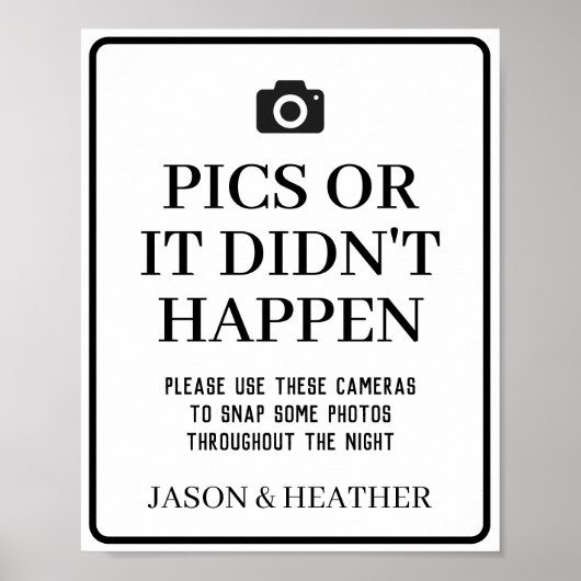 Bilder oder es ist nicht möglich, Camera-Zeichen z Poster (Vorne)