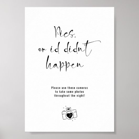 Bilder oder es ist nicht passiert, dass eine Camer Poster (Vorne)