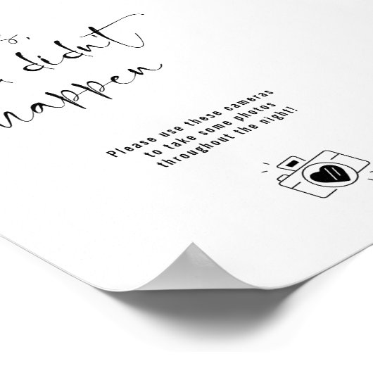 Bilder oder es ist nicht passiert, dass eine Camer Poster (Ecke)