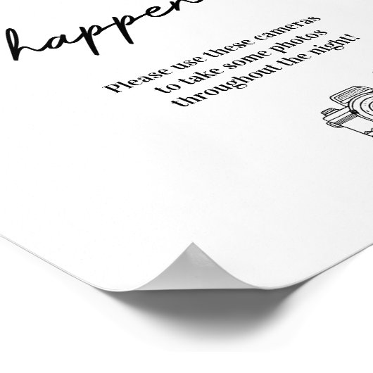 Bilder oder es ist nicht passiert, dass eine Camer Poster (Ecke)