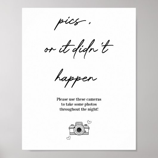 Bilder oder es ist nicht passiert, dass eine Camer Poster (Vorne)