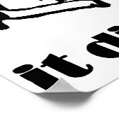 Bilder, oder es ist nicht passiert Retro Poster (Ecke)