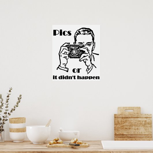 Bilder, oder es ist nicht passiert Retro Poster (Küche)