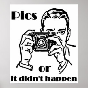 Bilder, oder es ist nicht passiert Retro Poster