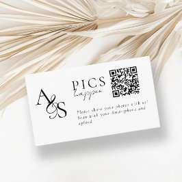 Bilder passieren! Foto, QR-Code, Hochzeit Begleitkarte