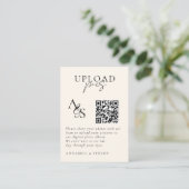 Bilder passieren! Foto, QR-Code, Hochzeit Begleitkarte (Stehend Vorderseite)