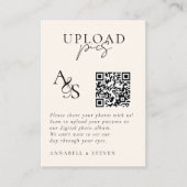 Bilder passieren! Foto, QR-Code, Hochzeit Begleitkarte (Vorderseite)