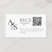 Bilder passieren! Foto, QR-Code, Hochzeit Begleitkarte (Vorderseite)