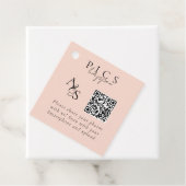Bilder passieren! Foto, QR-Code, Hochzeit Geschenkanhänger (Beispiel)