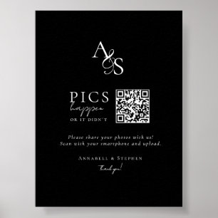 Bilder passieren! Foto, QR-Code, Hochzeit Poster