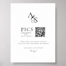 Bilder passieren! Foto, QR-Code, Hochzeit Poster