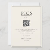 BILDER PASSIEREN! QR Code Beige Wedding Galery (Vorderseite)