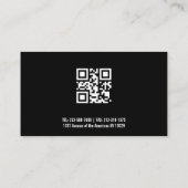 Bilder Social Media Icons Qr-Code oder Logo Visitenkarte (Rückseite)