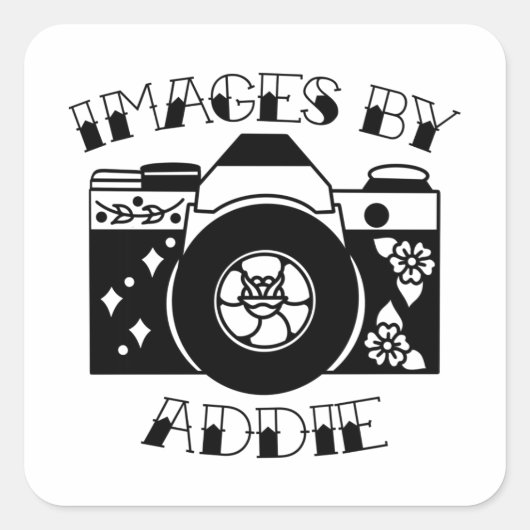 Bilder von Addie Aufklebern Quadratischer Aufkleber (Vorderseite)