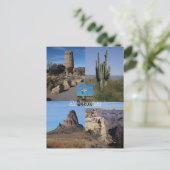 Bilder von Arizona Postkarte (Stehend Vorderseite)
