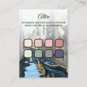 Bilder von der Hochzeit in Venedig, Italien Begleitkarte (Rückseite)