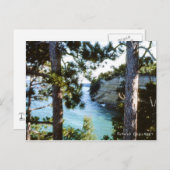 Bilder von Felsen, Michigan Munising Lake Superior Postkarte (Vorne/Hinten)