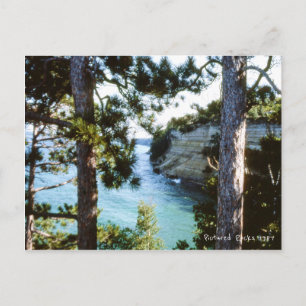 Bilder von Felsen, Michigan Munising Lake Superior Postkarte