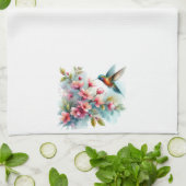 Bilder von Floral/Frühjahr-Kolibris Geschirrtuch (Gefaltet)