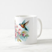 Bilder von Floral/Frühjahr-Kolibris Kaffeetasse (VorderseiteRechts)