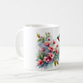 Bilder von Floral/Frühjahr-Kolibris Kaffeetasse (Vorderseite Links)