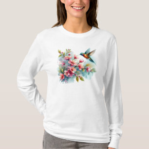 Bilder von Floral/Frühjahr-Kolibris T-Shirt