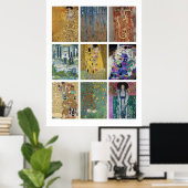 Bilder von Gustav Klimt Poster (Heimbüro)